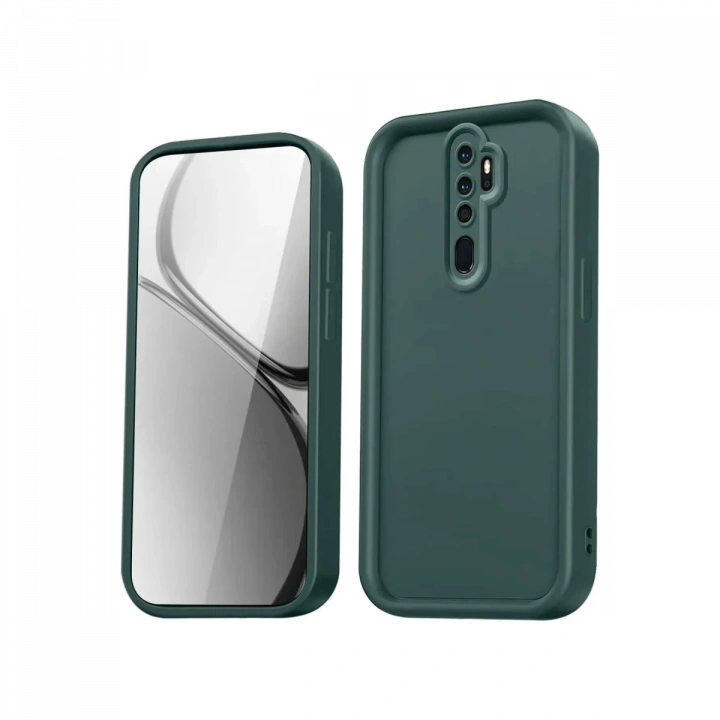 BFS  Xiaomi Redmi Note 8 Pro Kılıf Viera Silikon - Koyu Yeşil