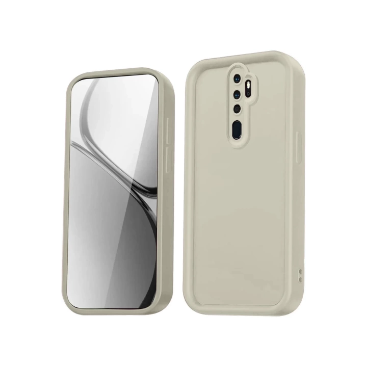 BFS  Xiaomi Redmi Note 8 Pro Kılıf Viera Silikon - Krem