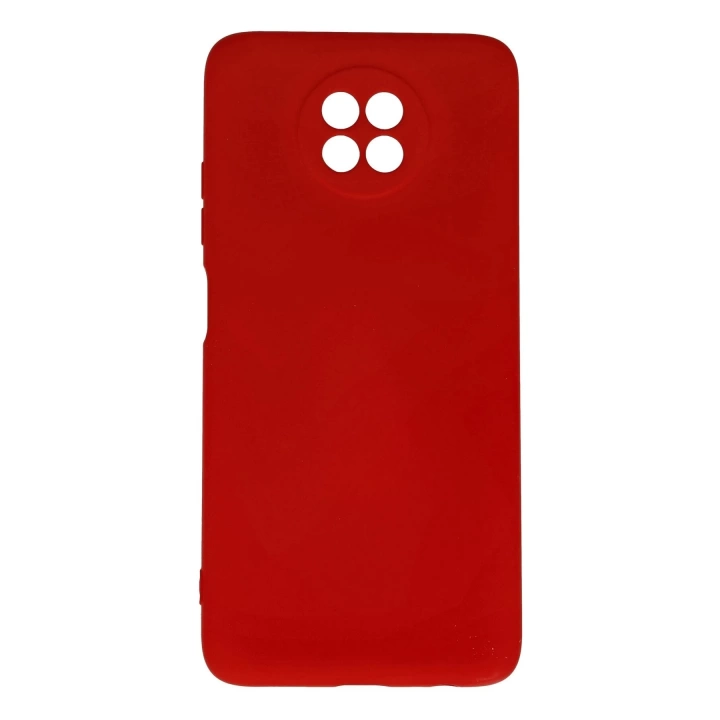 BFS  Xiaomi Redmi Note 9 5G Kılıf Nano içi Kadife Silikon - Kırmızı