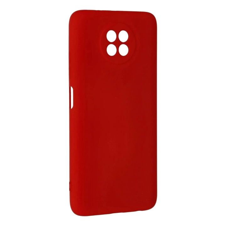 BFS  Xiaomi Redmi Note 9 5G Kılıf Nano içi Kadife Silikon - Kırmızı