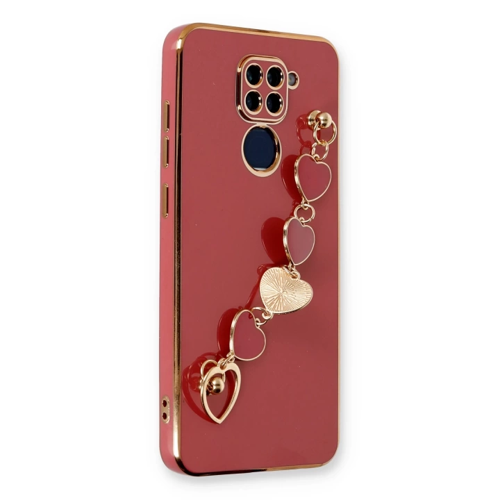 BFS  Xiaomi Redmi Note 9 Kılıf Esila Silikon - Kırmızı
