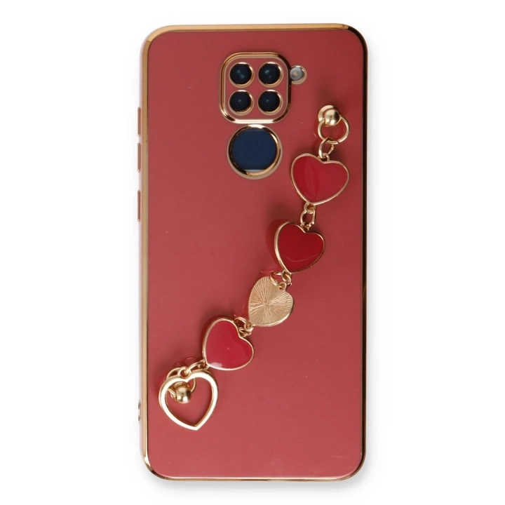 BFS  Xiaomi Redmi Note 9 Kılıf Esila Silikon - Kırmızı