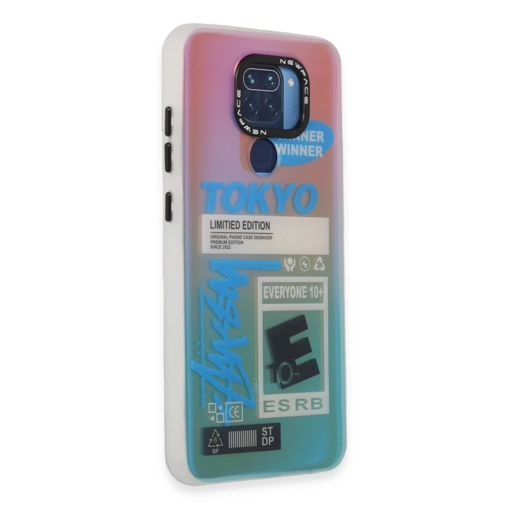 BFS  Xiaomi Redmi Note 9 Kılıf Estoril Desenli Kapak - Estoril - 1