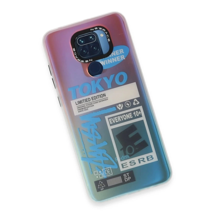 BFS  Xiaomi Redmi Note 9 Kılıf Estoril Desenli Kapak - Estoril - 1