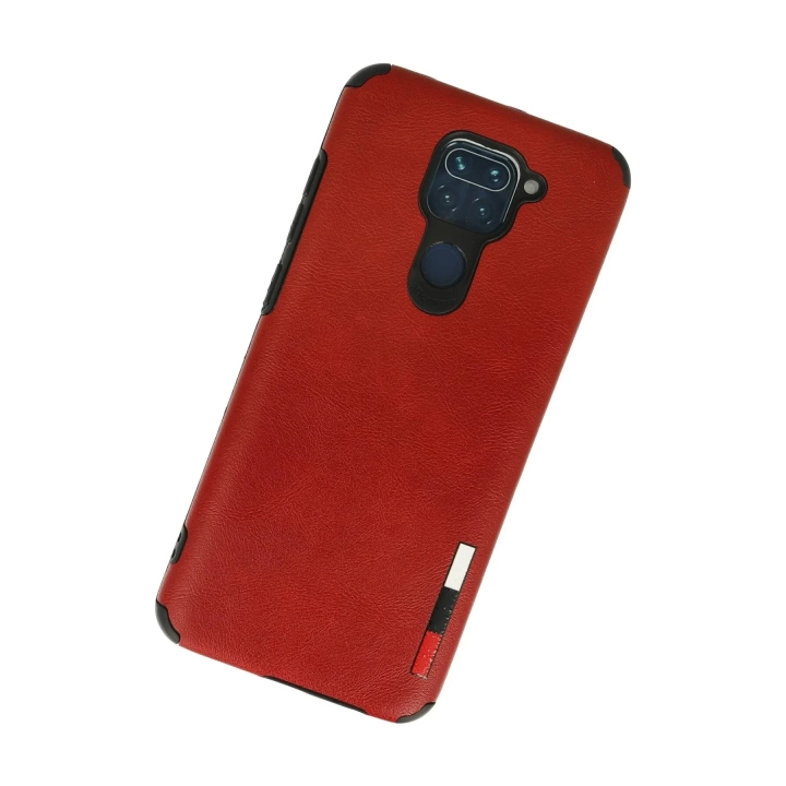 BFS  Xiaomi Redmi Note 9 Kılıf Loop Deri Silikon - Kırmızı