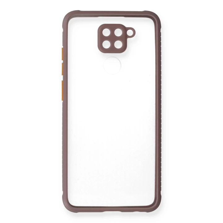 BFS  Xiaomi Redmi Note 9 Kılıf Miami Şeffaf Silikon - Açık Mor
