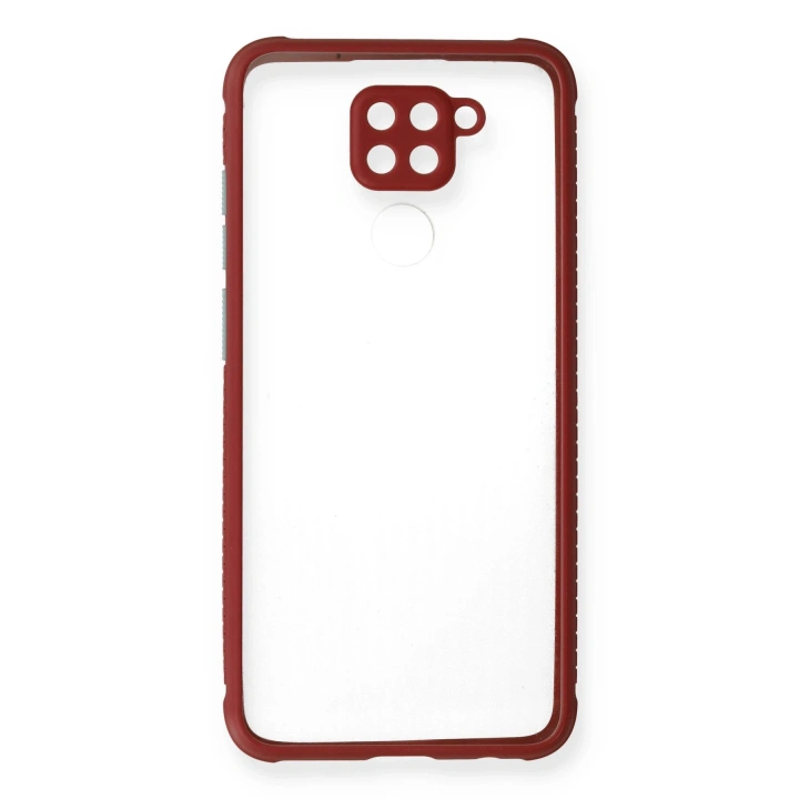 BFS  Xiaomi Redmi Note 9 Kılıf Miami Şeffaf Silikon - Fuşya