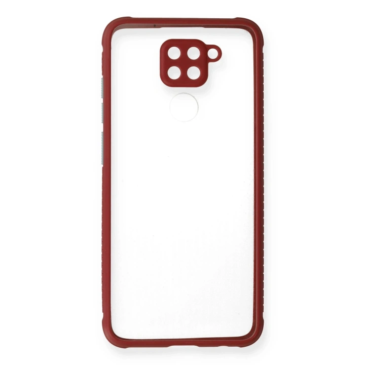 BFS Xiaomi Redmi Note 9 Kılıf Miami Şeffaf Silikon - Fuşya