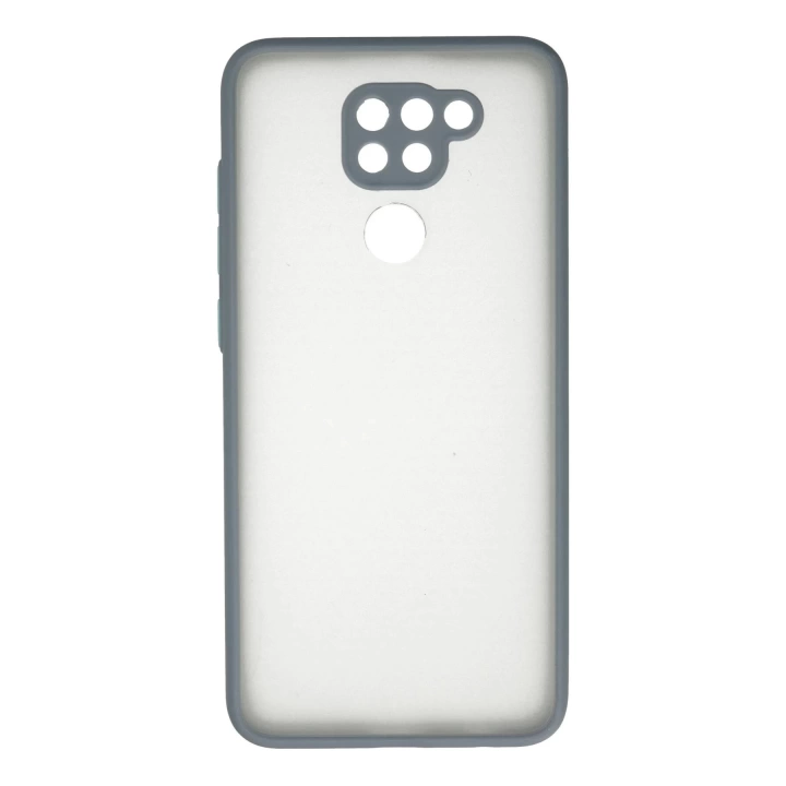 BFS  Xiaomi Redmi Note 9 Kılıf Montreal Silikon Kapak - Gri