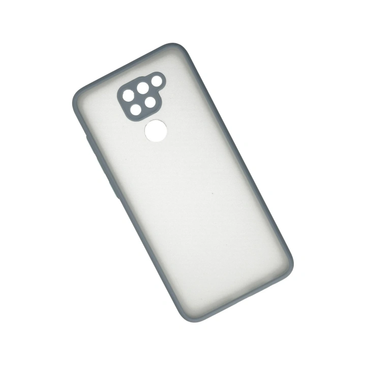 BFS  Xiaomi Redmi Note 9 Kılıf Montreal Silikon Kapak - Gri