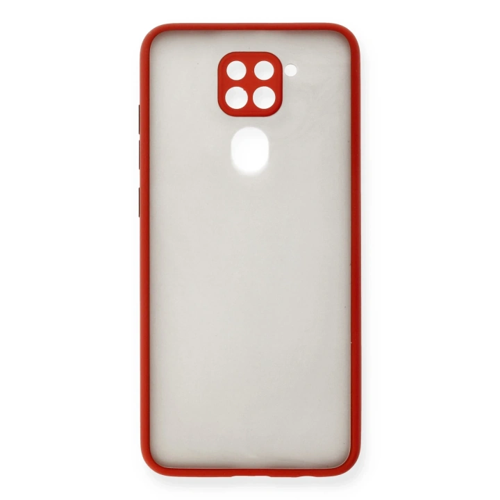 BFS  Xiaomi Redmi Note 9 Kılıf Montreal Silikon Kapak - Kırmızı