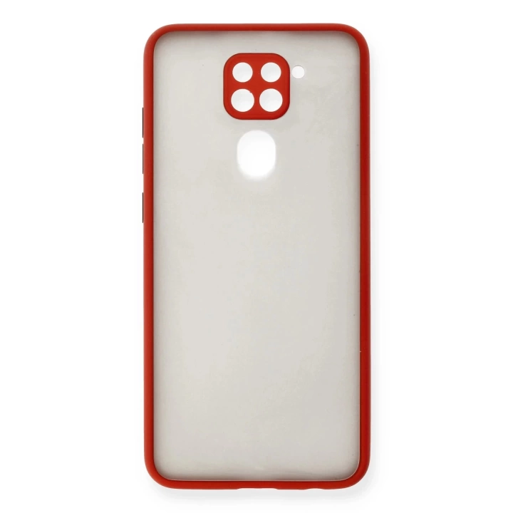 BFS  Xiaomi Redmi Note 9 Kılıf Montreal Silikon Kapak - Kırmızı