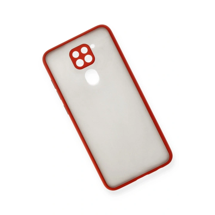 BFS  Xiaomi Redmi Note 9 Kılıf Montreal Silikon Kapak - Kırmızı