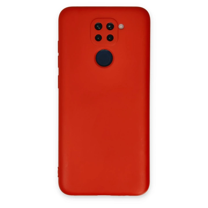BFS  Xiaomi Redmi Note 9 Kılıf Nano içi Kadife Silikon - Kırmızı