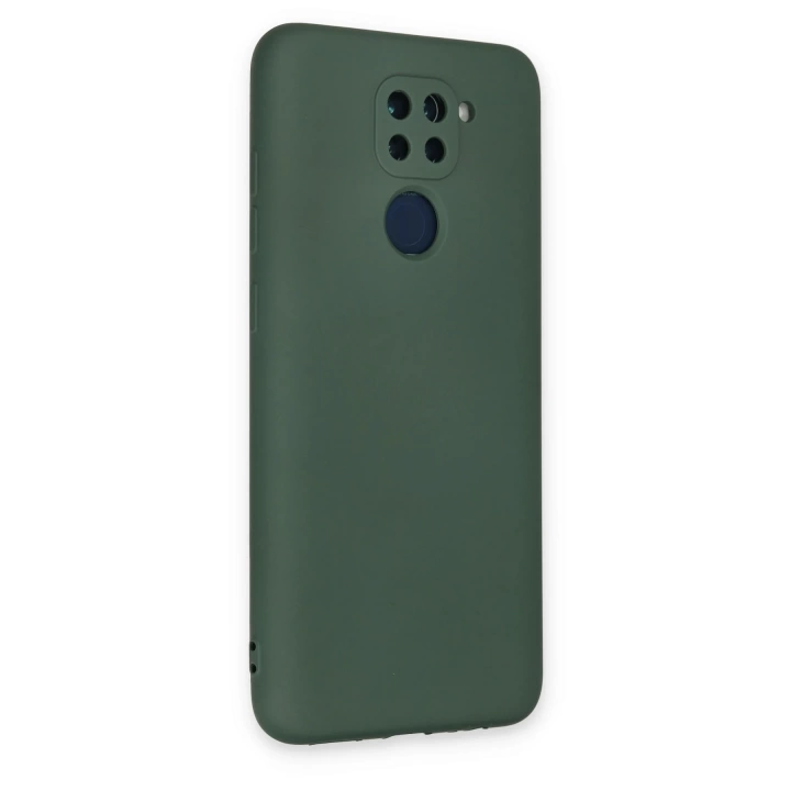 BFS  Xiaomi Redmi Note 9 Kılıf Nano içi Kadife Silikon - Koyu Yeşil