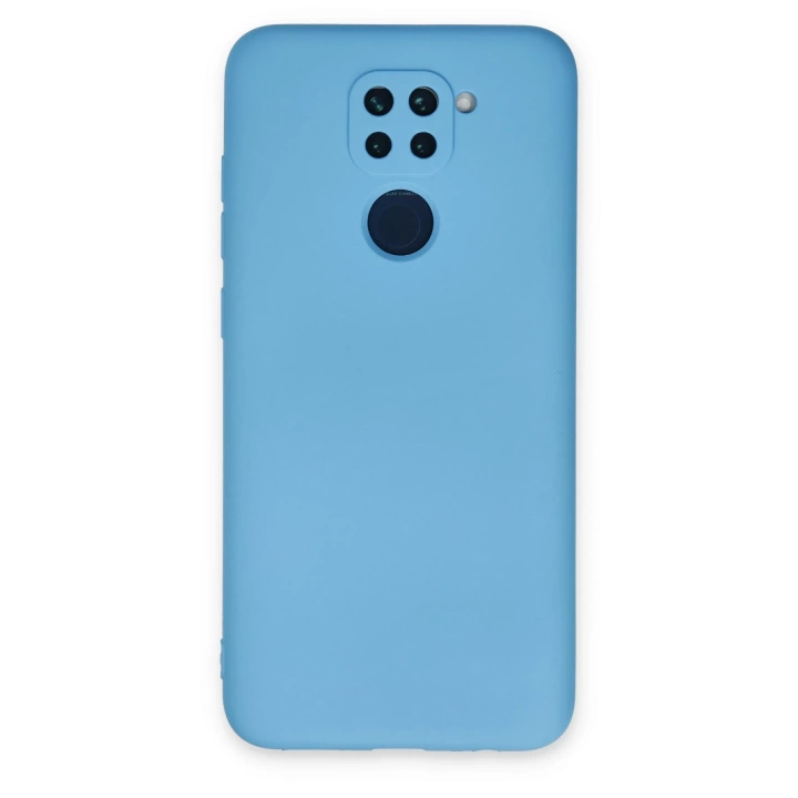 BFS  Xiaomi Redmi Note 9 Kılıf Nano içi Kadife Silikon - Mavi