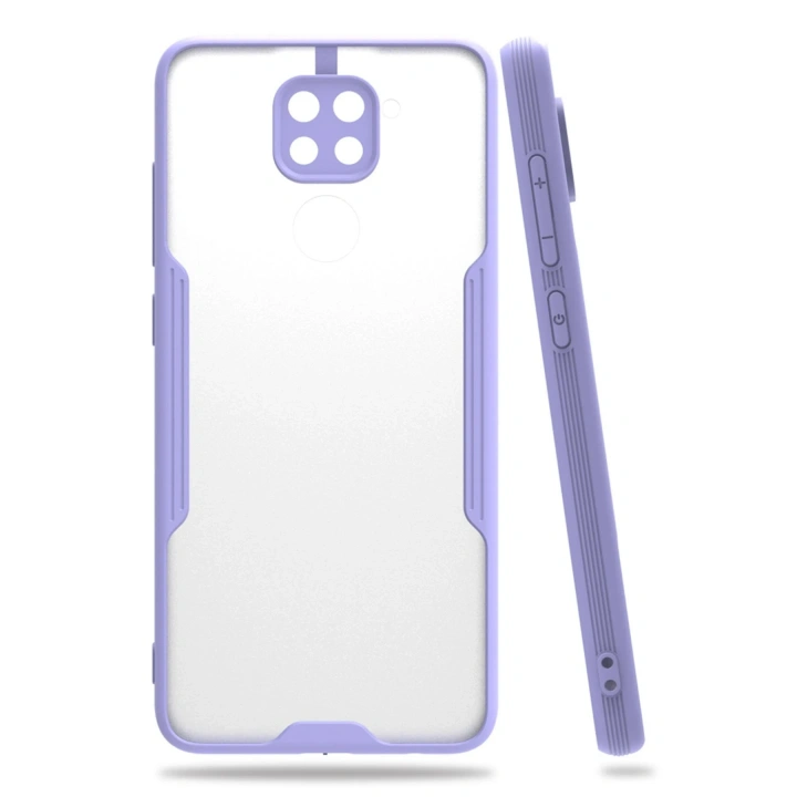 BFS  Xiaomi Redmi Note 9 Kılıf Platin Silikon - Lila