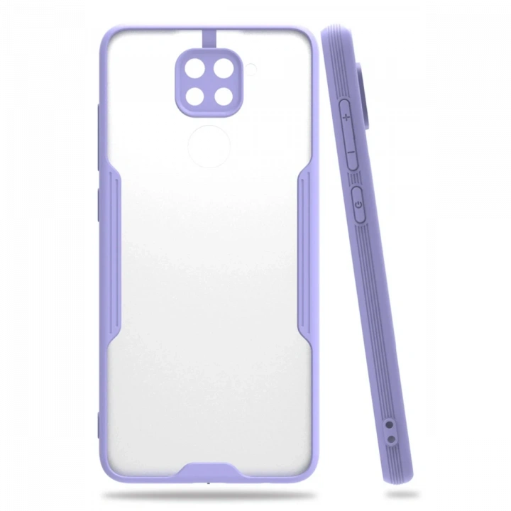 BFS  Xiaomi Redmi Note 9 Kılıf Platin Silikon - Lila