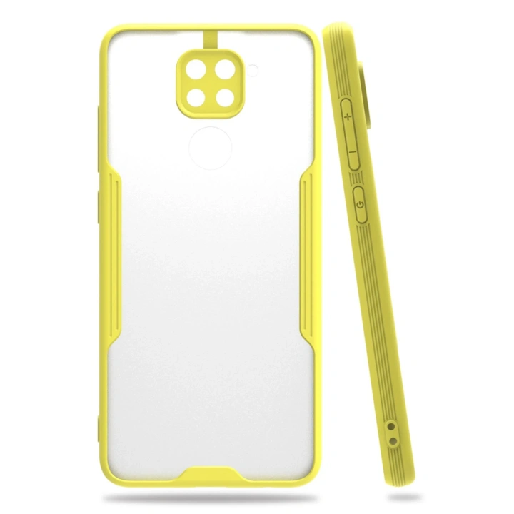 BFS  Xiaomi Redmi Note 9 Kılıf Platin Silikon - Sarı
