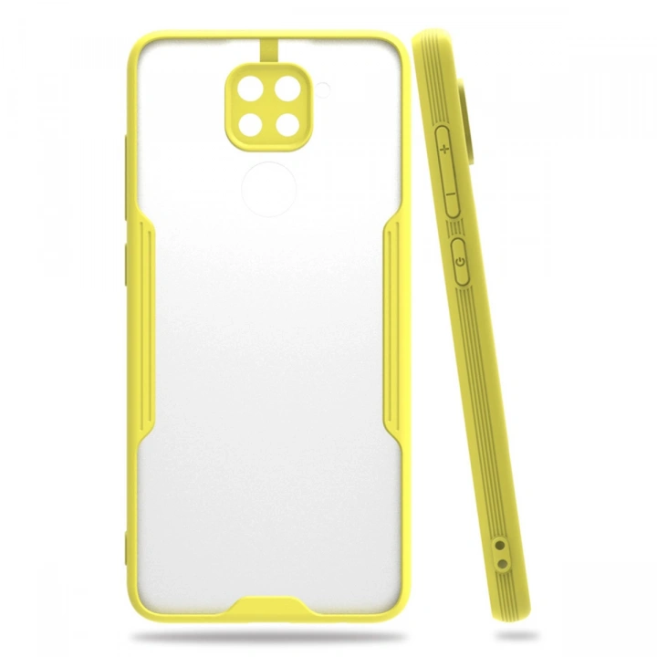 BFS  Xiaomi Redmi Note 9 Kılıf Platin Silikon - Sarı