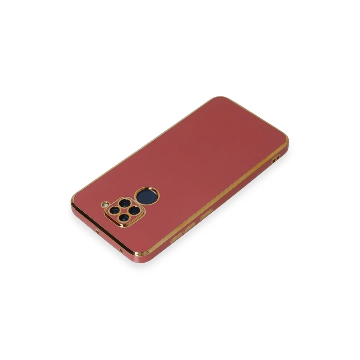 BFS  Xiaomi Redmi Note 9 Kılıf Volet Silikon - Kırmızı