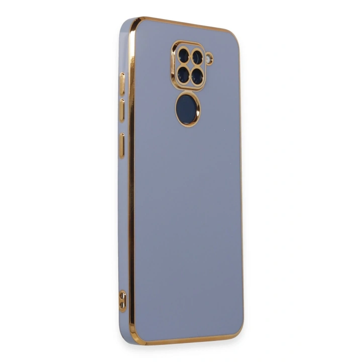 BFS  Xiaomi Redmi Note 9 Kılıf Volet Silikon - Mavi