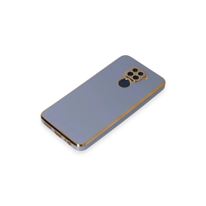 BFS  Xiaomi Redmi Note 9 Kılıf Volet Silikon - Mavi