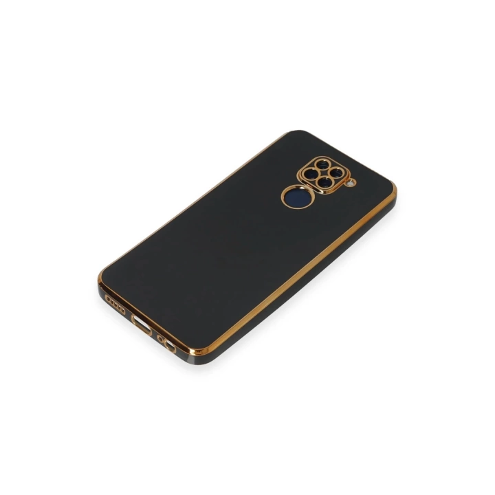 BFS  Xiaomi Redmi Note 9 Kılıf Volet Silikon - Siyah