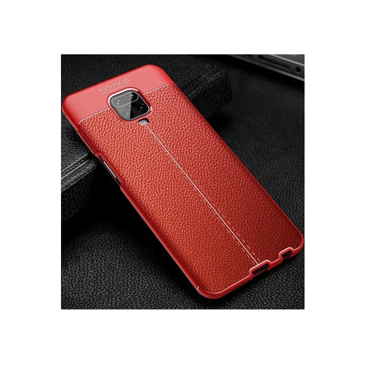 BFS  Xiaomi Redmi Note 9 Pro Kılıf Auto Focus Kapak - Kırmızı