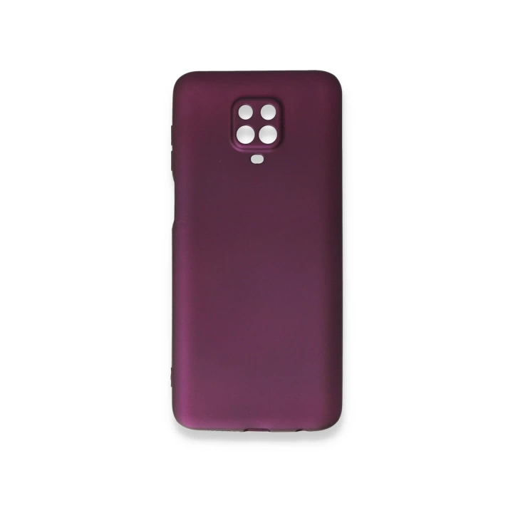 BFS  Xiaomi Redmi Note 9 Pro Kılıf First Silikon - Mürdüm