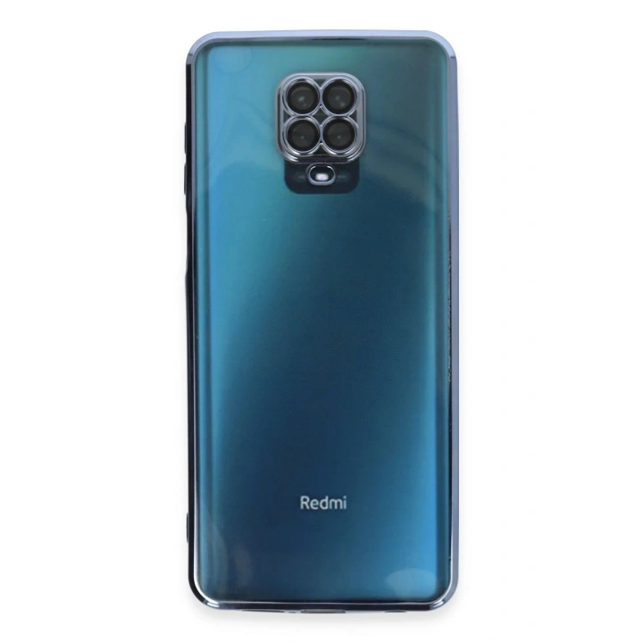 BFS Xiaomi Redmi Note 9 Pro Kılıf Lensli Silikon - Açık Mavi