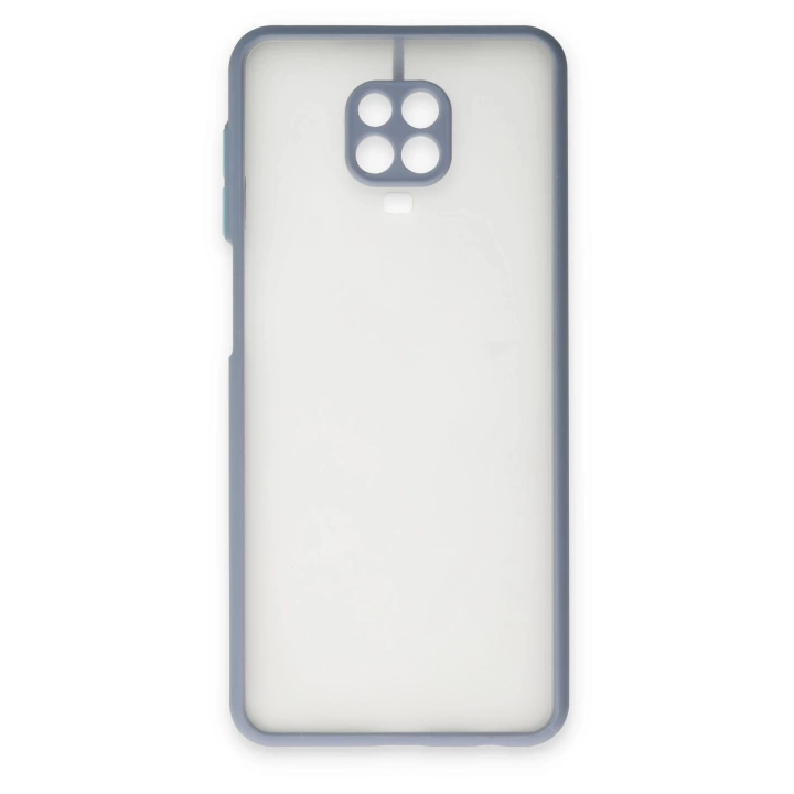 BFS  Xiaomi Redmi Note 9 Pro Kılıf Montreal Silikon Kapak - Gri