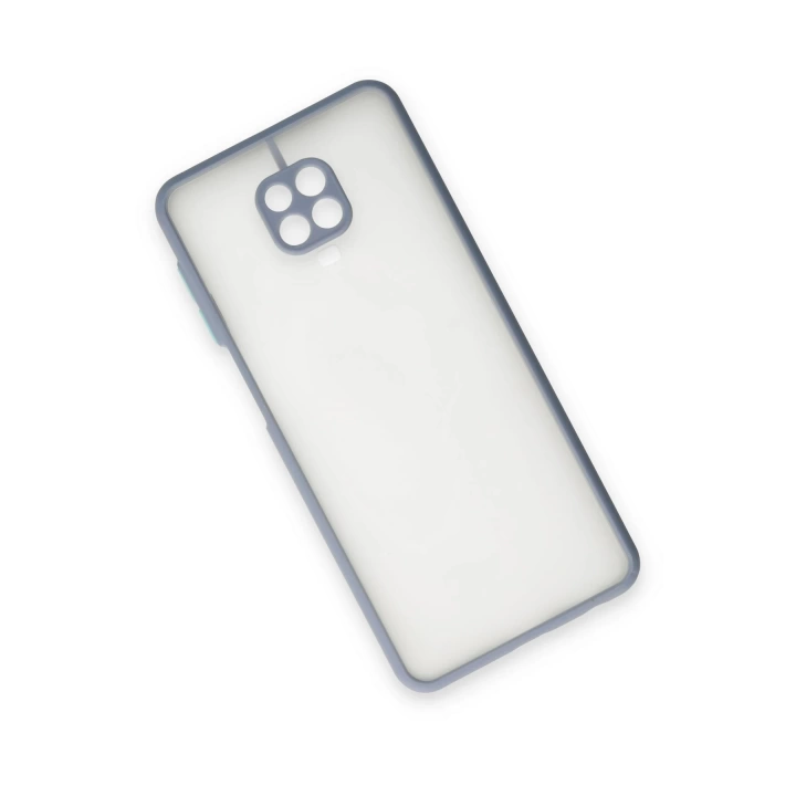 BFS  Xiaomi Redmi Note 9 Pro Kılıf Montreal Silikon Kapak - Gri