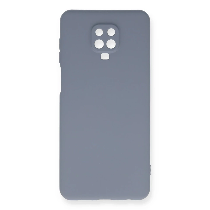 BFS  Xiaomi Redmi Note 9 Pro Kılıf Nano içi Kadife Silikon - Gri