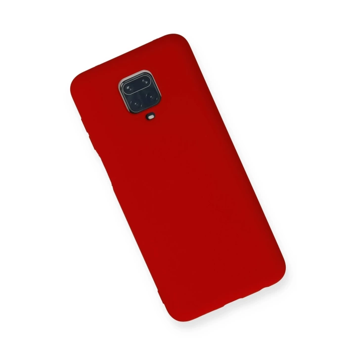 BFS  Xiaomi Redmi Note 9 Pro Kılıf Nano içi Kadife Silikon - Kırmızı