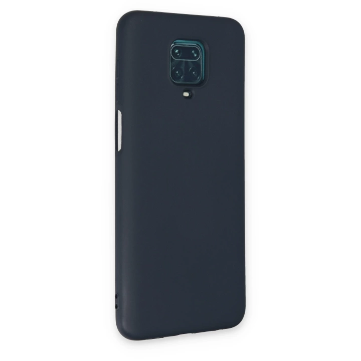 BFS  Xiaomi Redmi Note 9 Pro Kılıf Nano içi Kadife Silikon - Lacivert