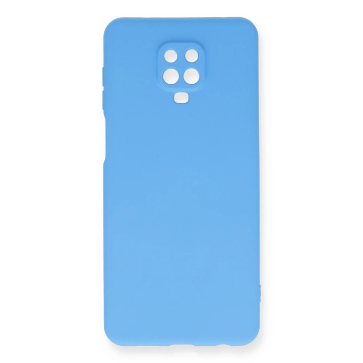 BFS  Xiaomi Redmi Note 9 Pro Kılıf Nano içi Kadife Silikon - Mavi