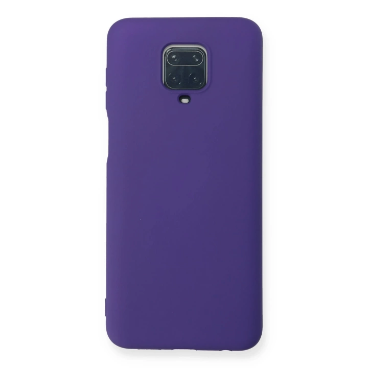 BFS  Xiaomi Redmi Note 9 Pro Kılıf Nano içi Kadife Silikon - Mor