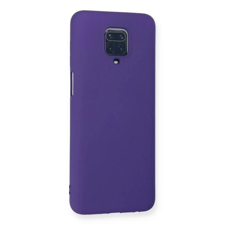 BFS  Xiaomi Redmi Note 9 Pro Kılıf Nano içi Kadife Silikon - Mor