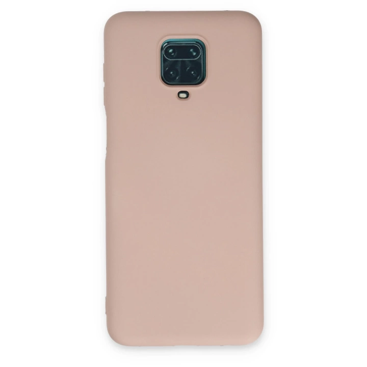 BFS  Xiaomi Redmi Note 9 Pro Kılıf Nano içi Kadife Silikon - Pudra