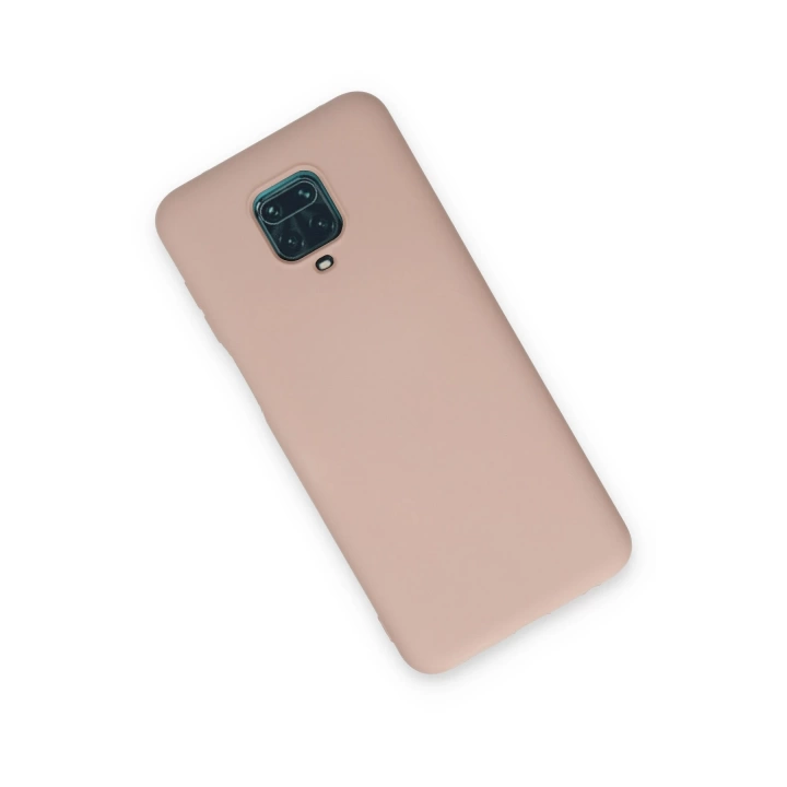 BFS  Xiaomi Redmi Note 9 Pro Kılıf Nano içi Kadife Silikon - Pudra