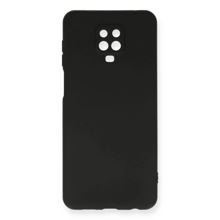 BFS  Xiaomi Redmi Note 9 Pro Kılıf Nano içi Kadife Silikon - Siyah