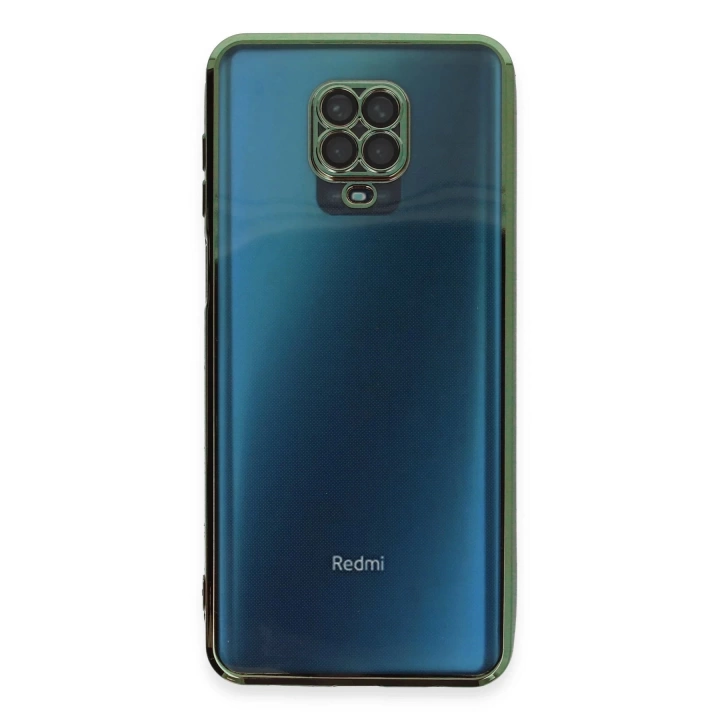 BFS  Xiaomi Redmi Note 9 Pro Kılıf Razer Lensli Silikon - Yeşil