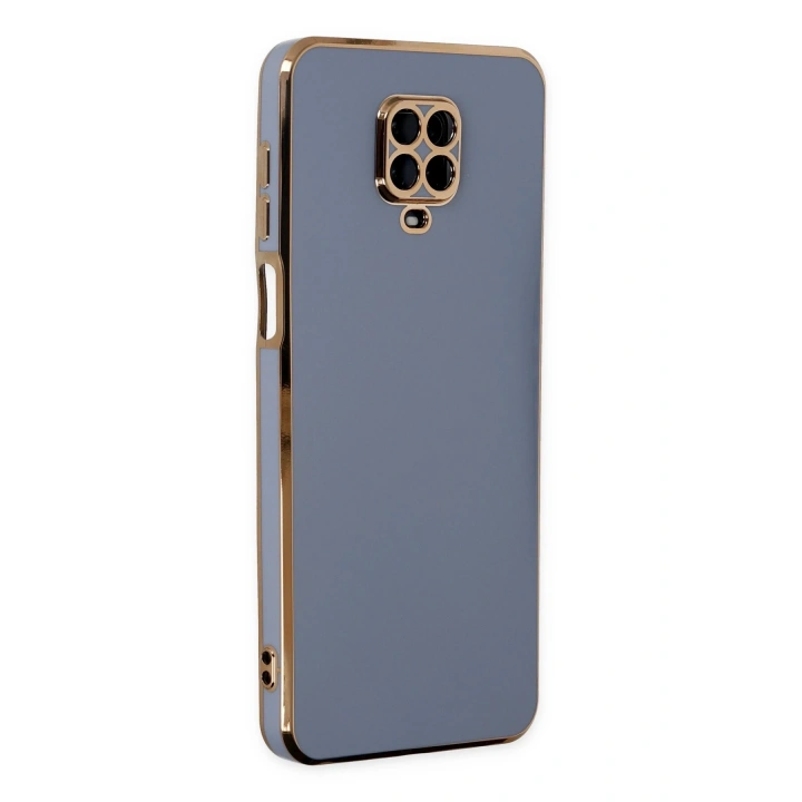 BFS  Xiaomi Redmi Note 9 Pro Kılıf Volet Silikon - Mavi