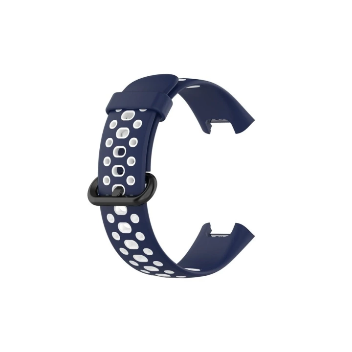 BFS  Xiaomi Redmi Watch 2 Spor Delikli Kordon - Lacivert-Beyaz