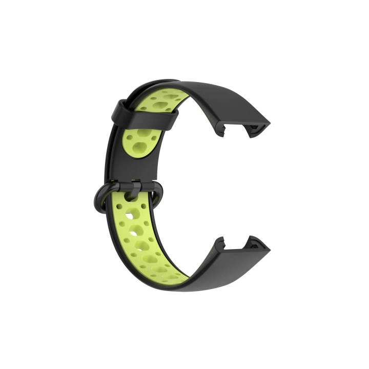 BFS  Xiaomi Redmi Watch 2 Spor Delikli Kordon - Siyah-Yeşil