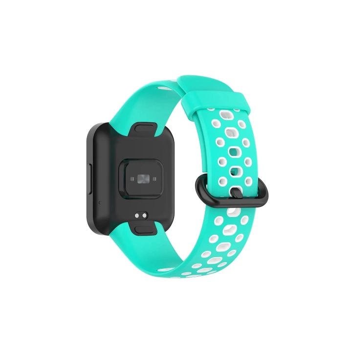 BFS  Xiaomi Redmi Watch 2 Spor Delikli Kordon - Turkuaz-Beyaz