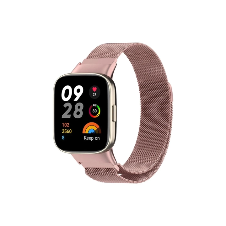 BFS  Xiaomi Redmi Watch 3 Metal Mıknatıslı Kordon - Rose