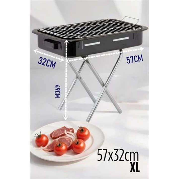 BFS Xl Emaye Mangal Katlanır Ayaklı 52 x 32 cm 720535