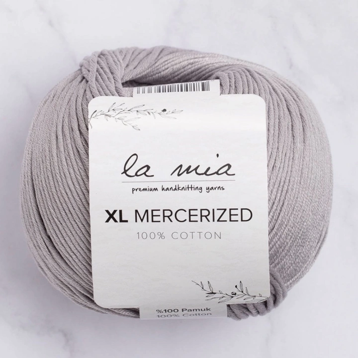 BFS  XL Mercerized Gri El Örgü İpi - 232 - 33774
